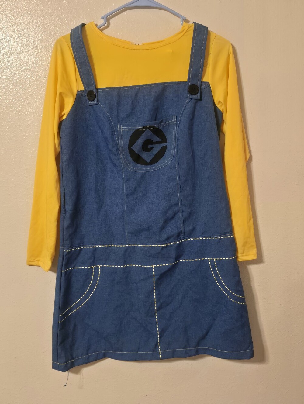 Rubie's Minion Dress Costume Kids Medium 8-10 FLAW